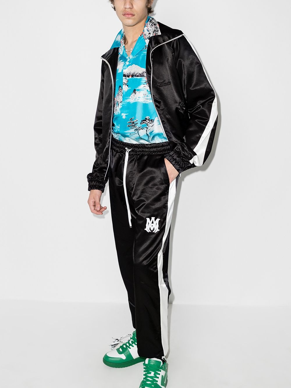 M.A. embroidered logo track pants - 5