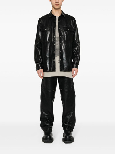 Rick Owens Outershirt leather jacket outlook