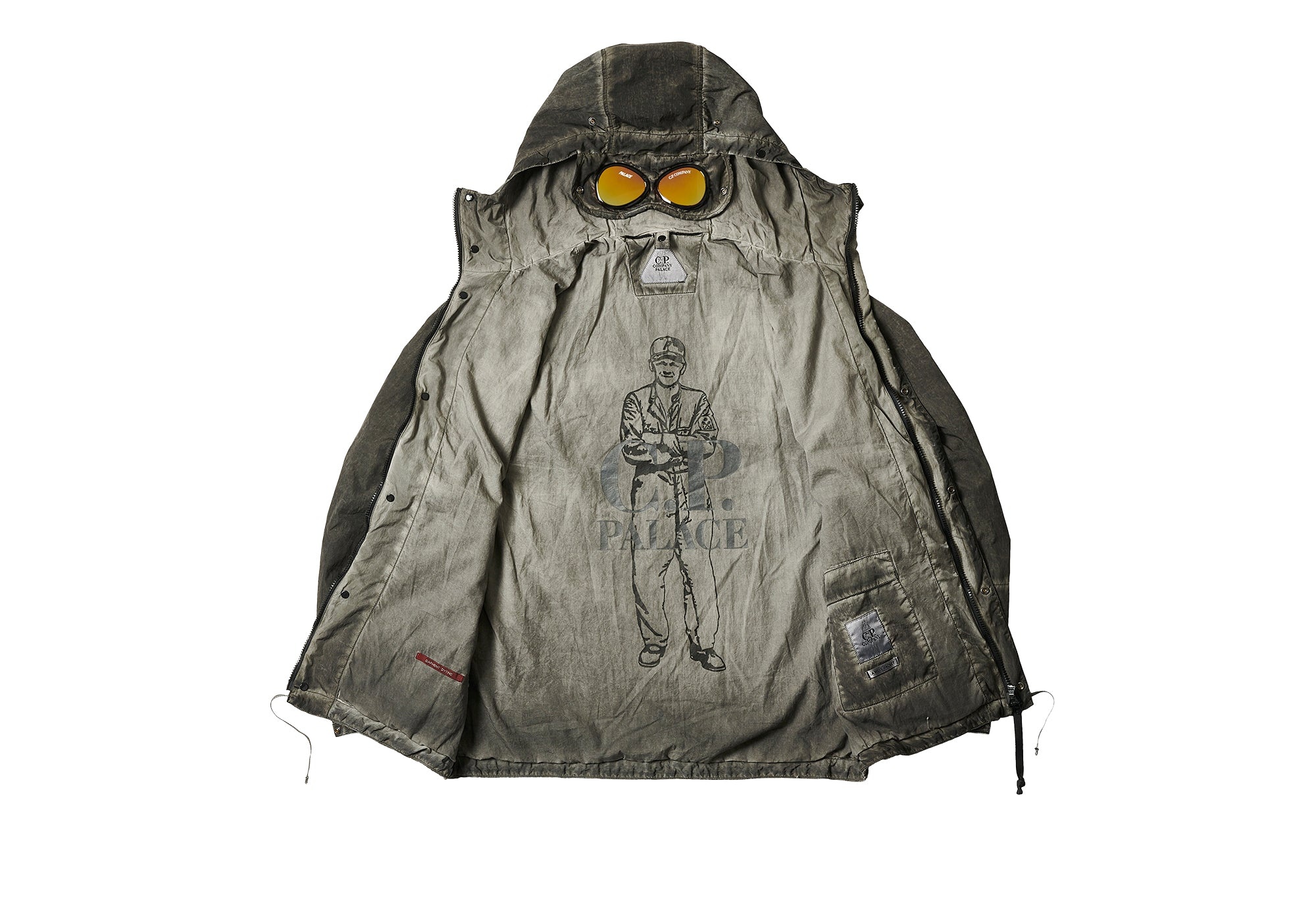 PALACE C.P. COMPANY SHELL GOGGLE JACKET BLACK - 2