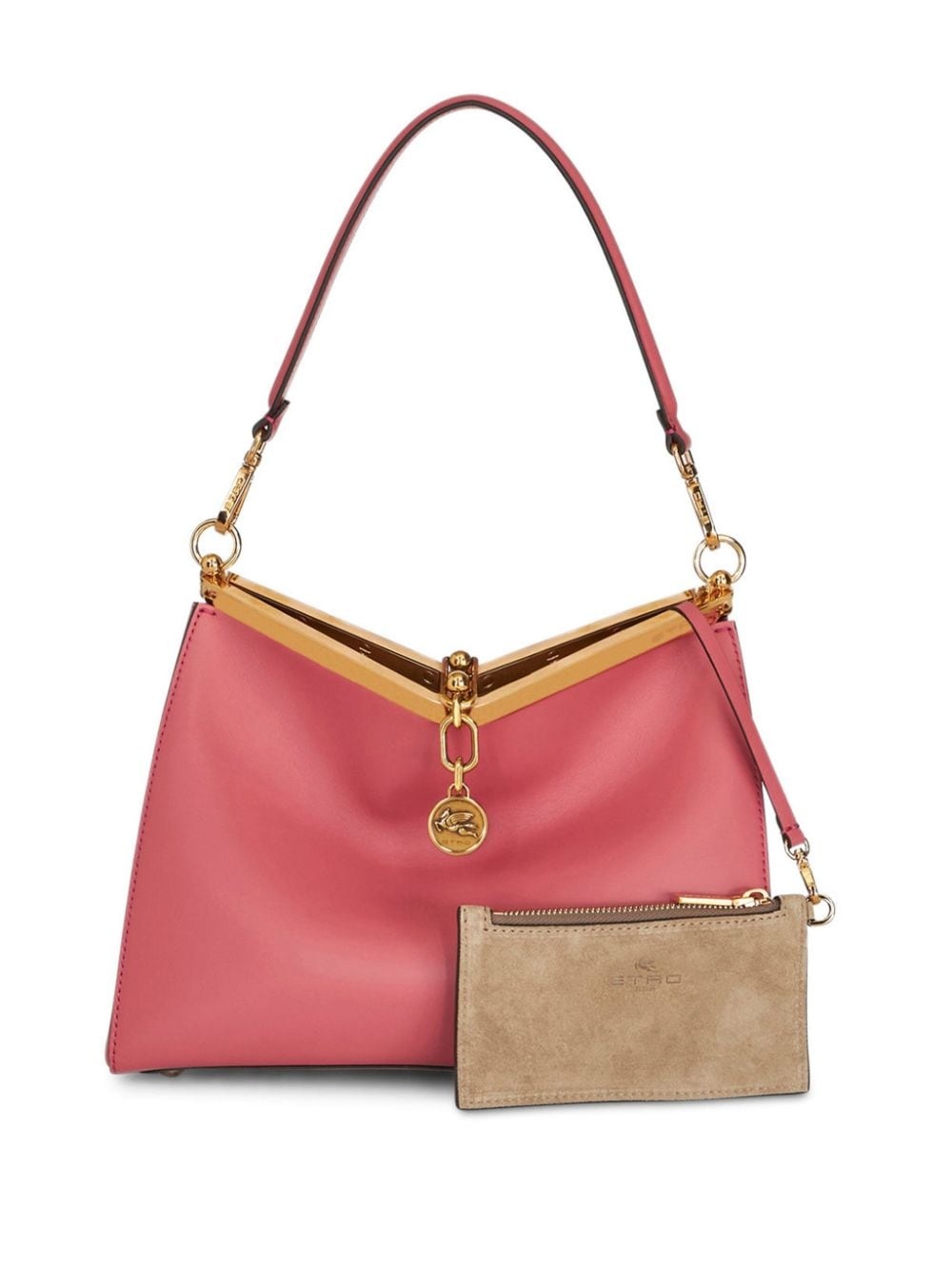 medium Vela leather shoulder bag - 7