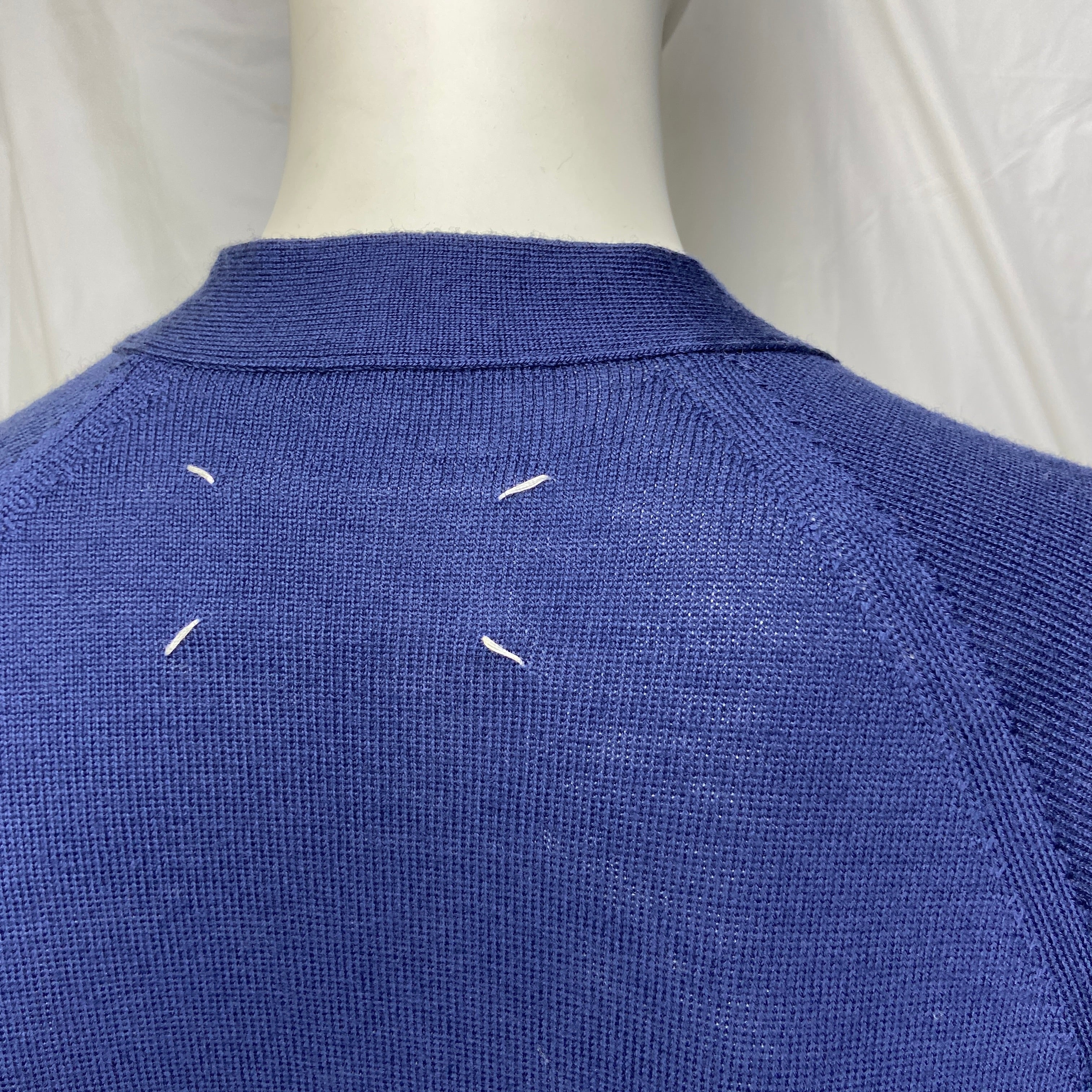 Maison Martin Margiela fall 2007 artisanal four arms blue wool cardigan S - 8