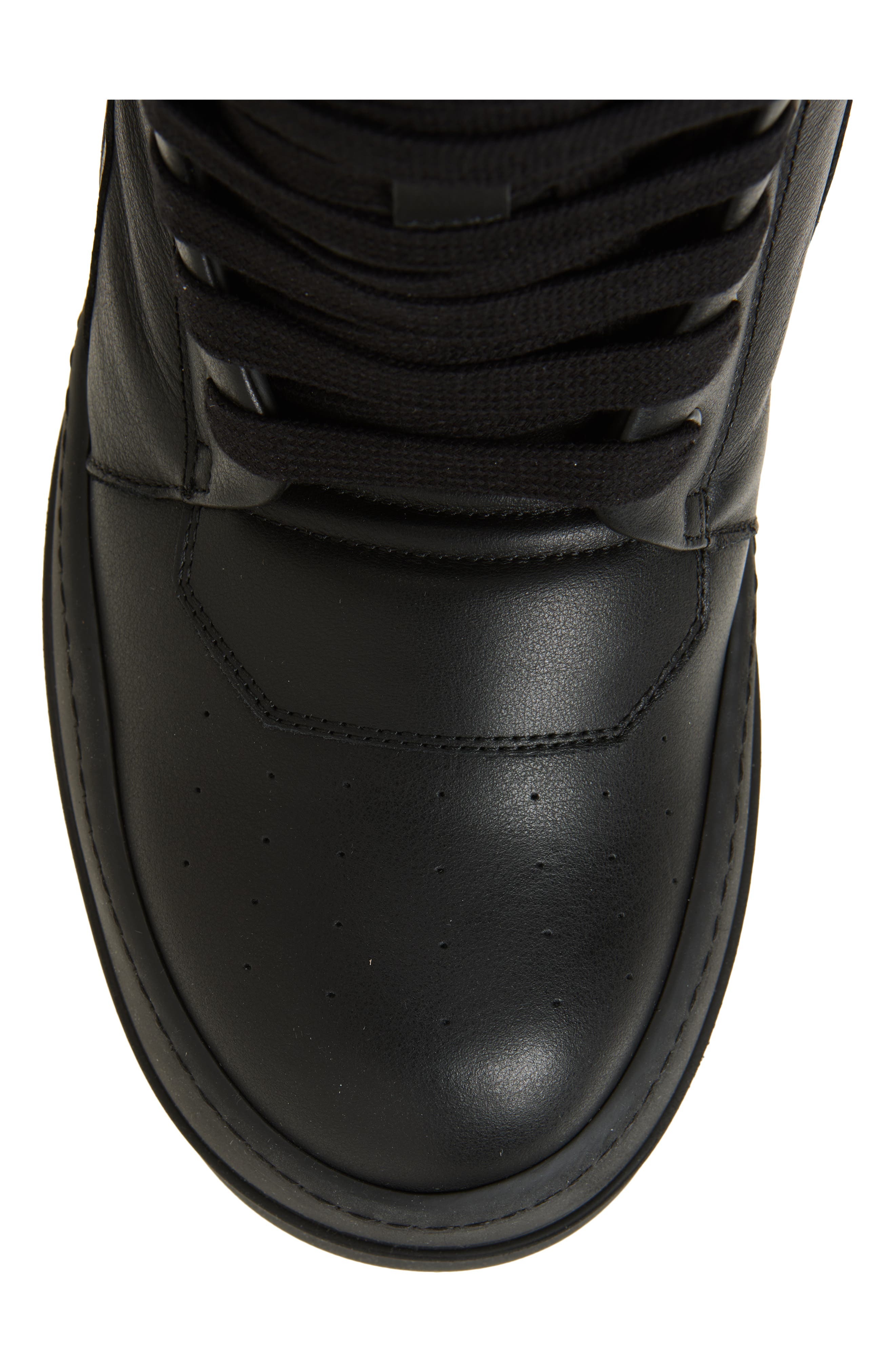Rick Owens Mega Geobasket High Top Sneaker in Black/Black/Black at Nordstrom - 5