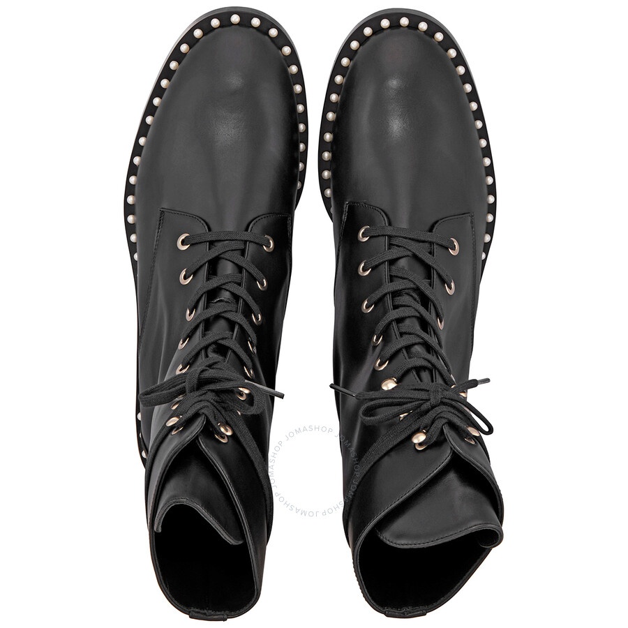 Stuart Weitzman Ladies Black Sondra Smooth Ankle Boots - 3
