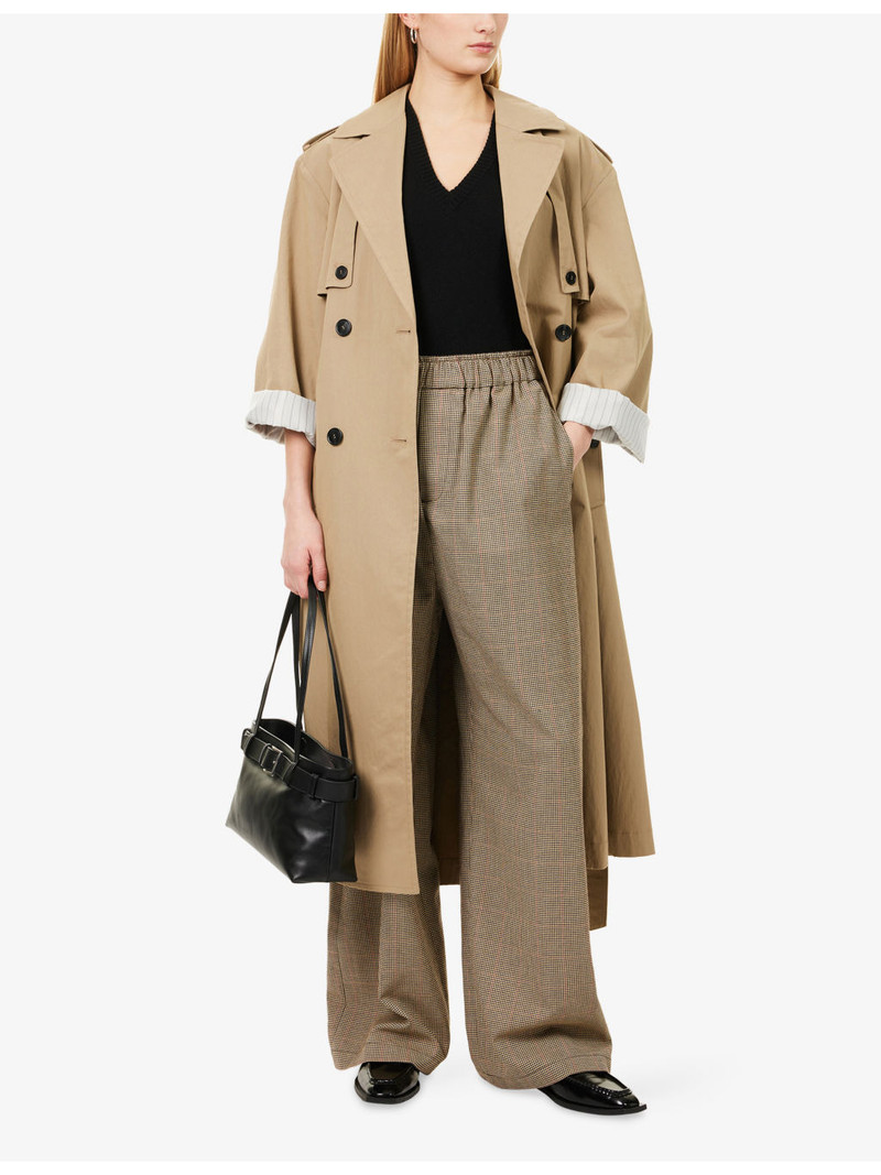 WEEKEND Max Mara Giunchi Double-Breasted Cotton-Blend Trench Coat outlook