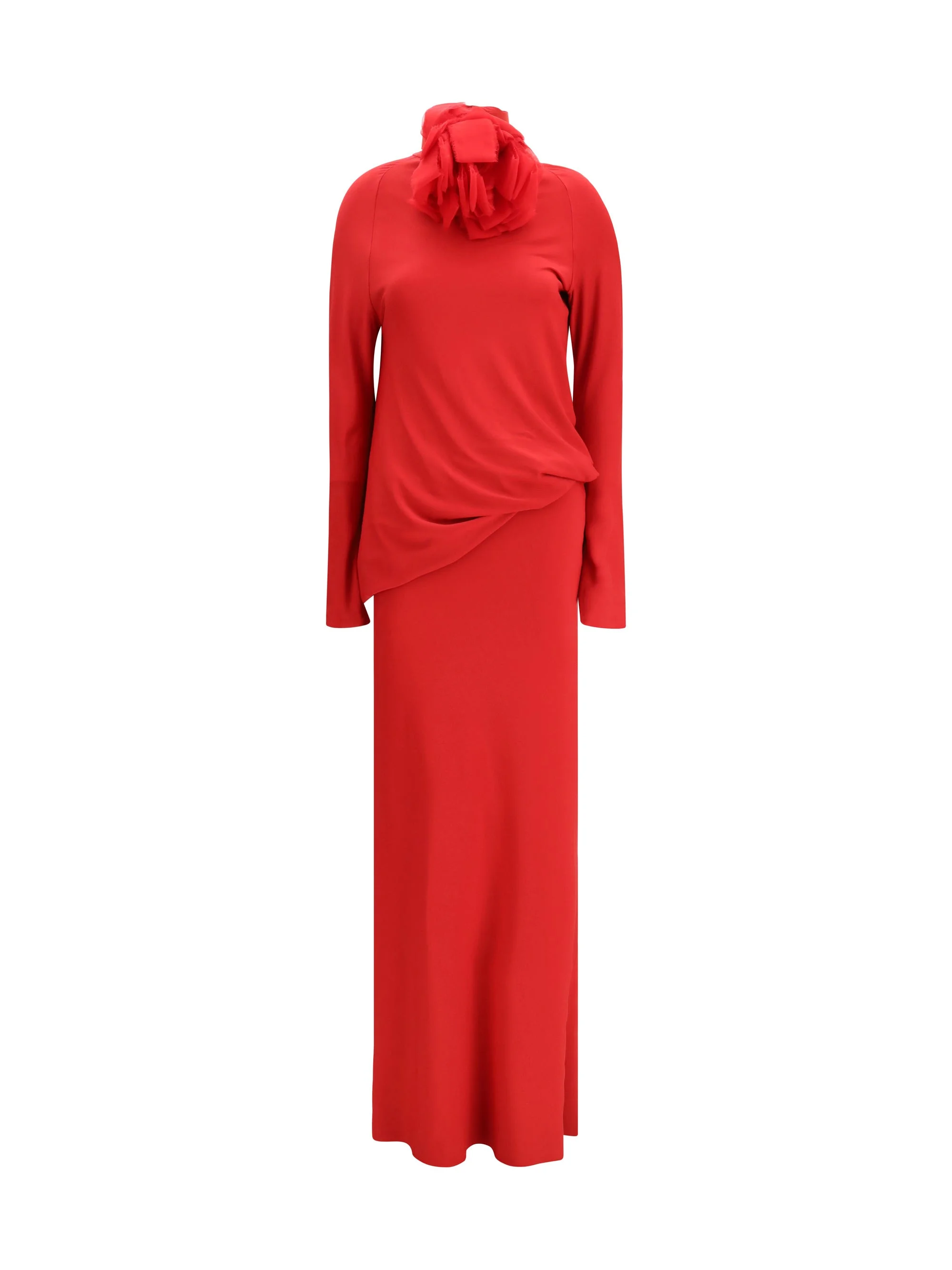 Magda Butrym Long Open-back Dress With High Neck - 1