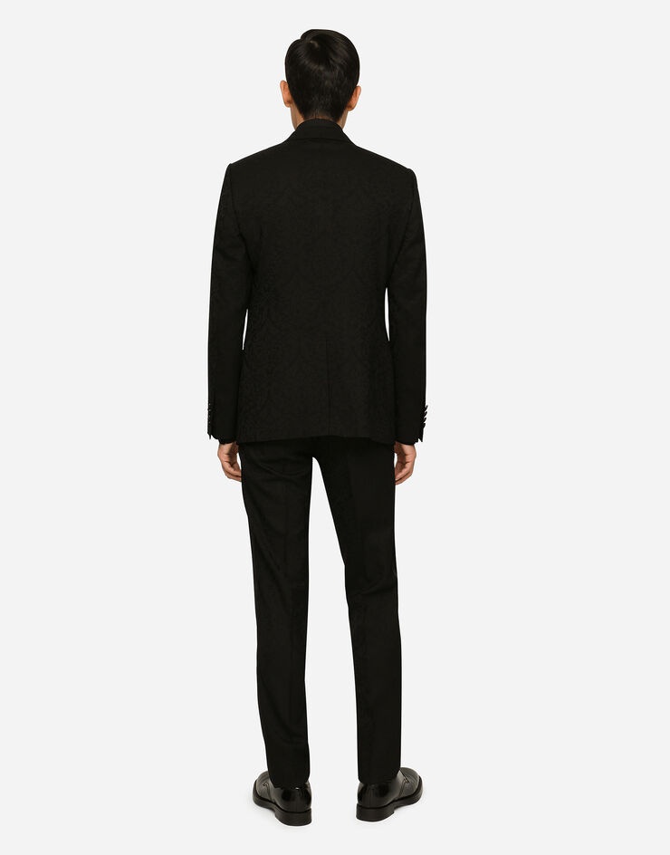 Wool jacquard Martini-fit tuxedo suit - 3