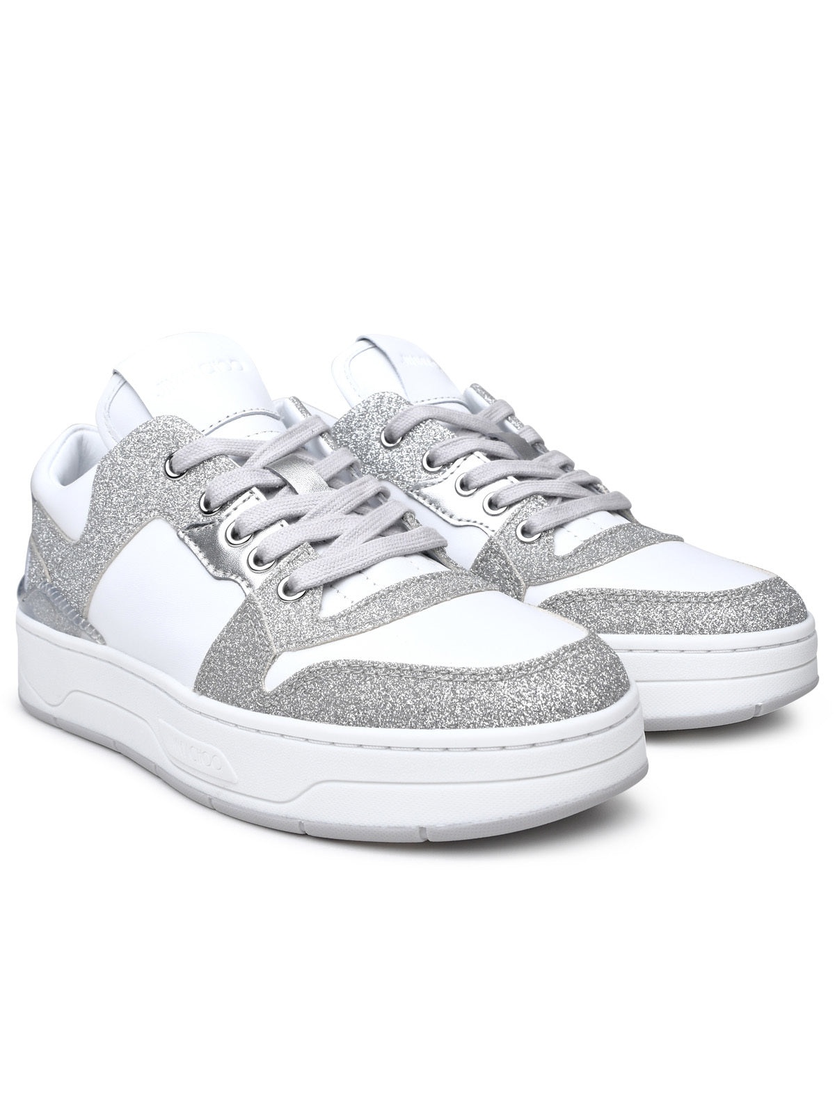 Jimmy Choo Woman Cashmere White Leather Sneakers - 2