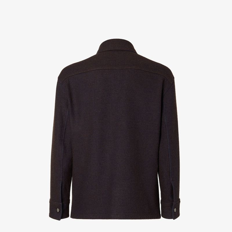 FENDI Blouson Blue wool Go-To Jacket outlook