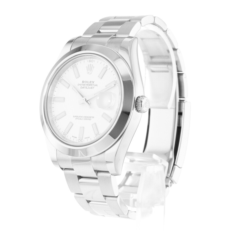Pre-owned Rolex Datejust II Automatic Chronometer White Dial Men's Watch 116300 WSO - 4