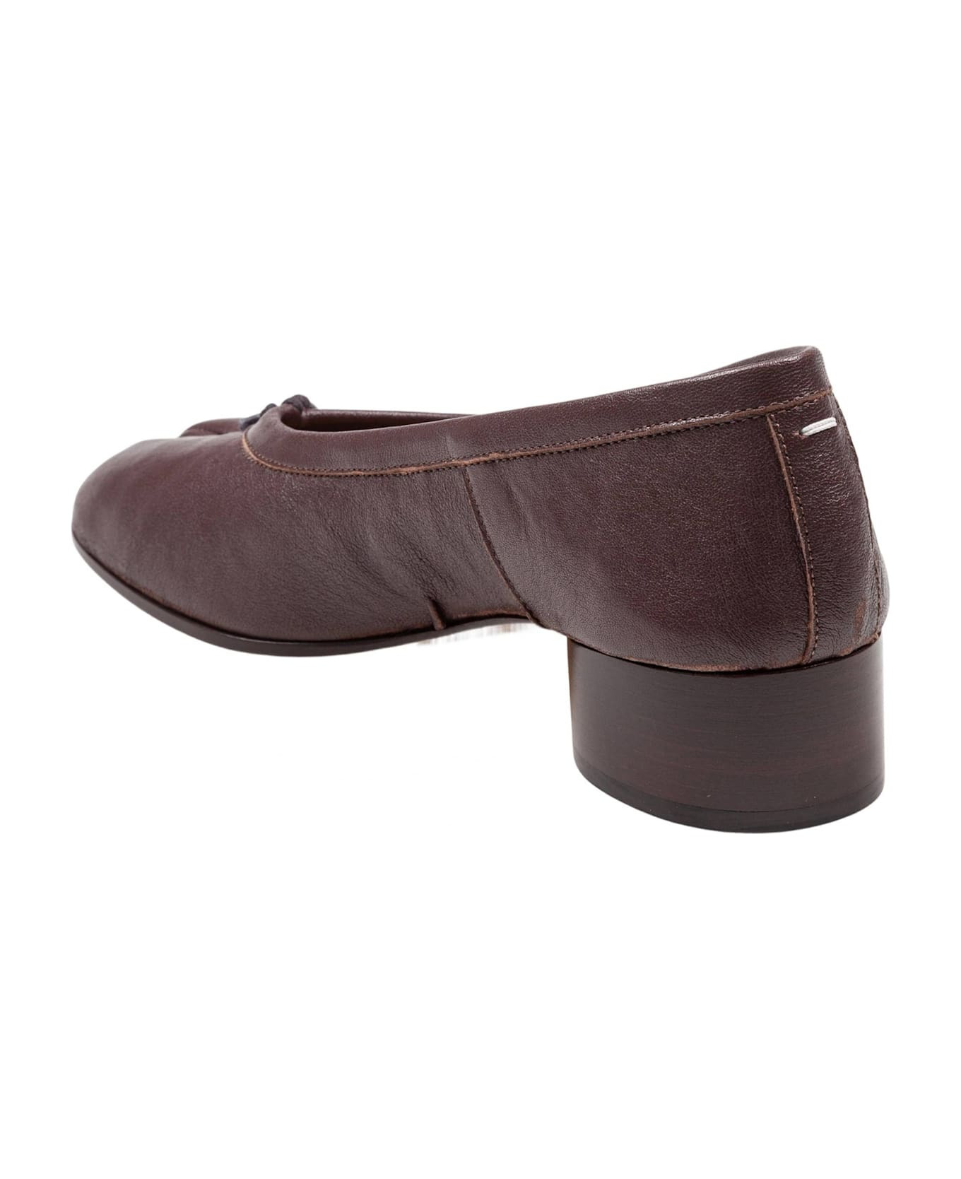 Tabi New H30 Leather Ballerina Flat, Brown - 4
