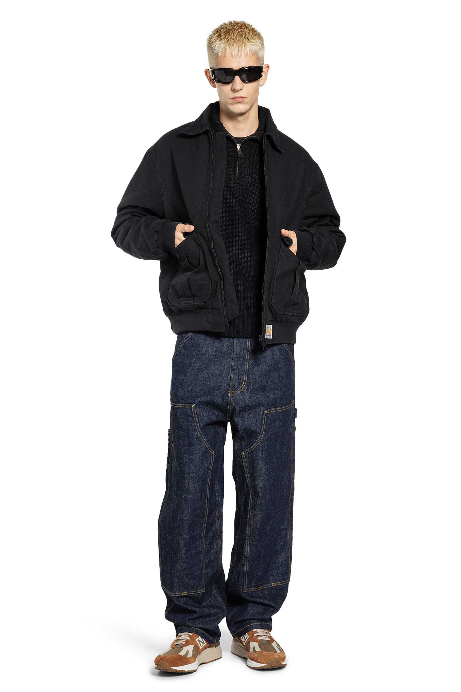 Carhartt Wip Man Black Jeans - 5