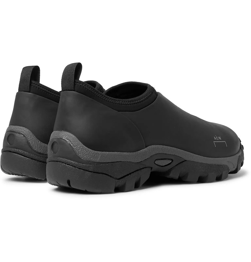 Dirt Mock Leather and Neoprene Slip-On Sneakers 3