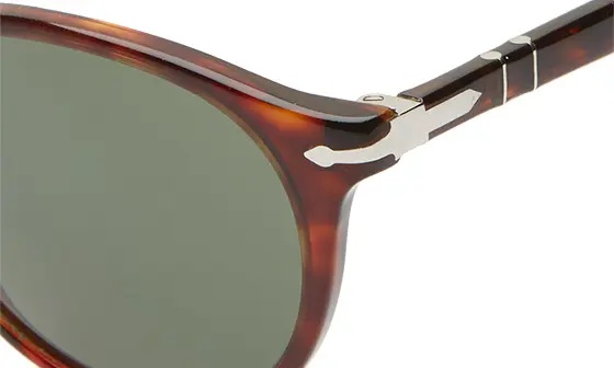 52mm Round Sunglasses in Brown/Green - 4