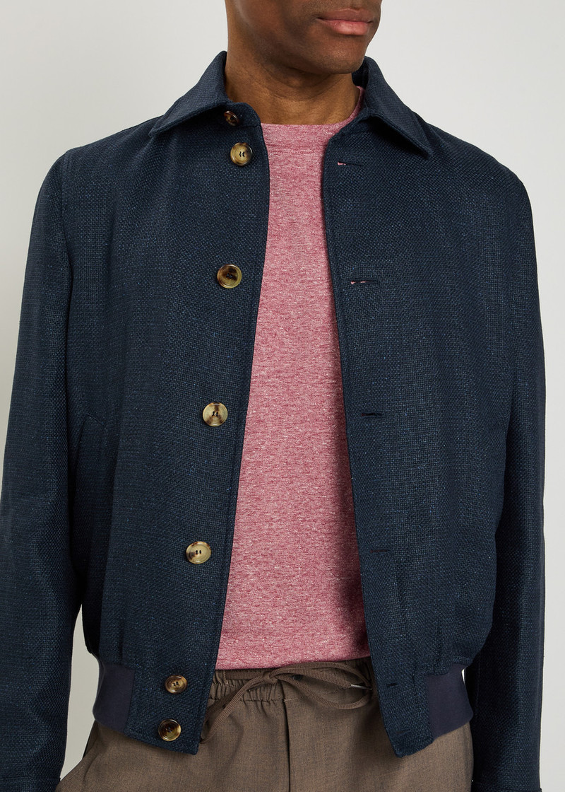 Brunello Cucinelli Silk and Linen-blend Jacket 5