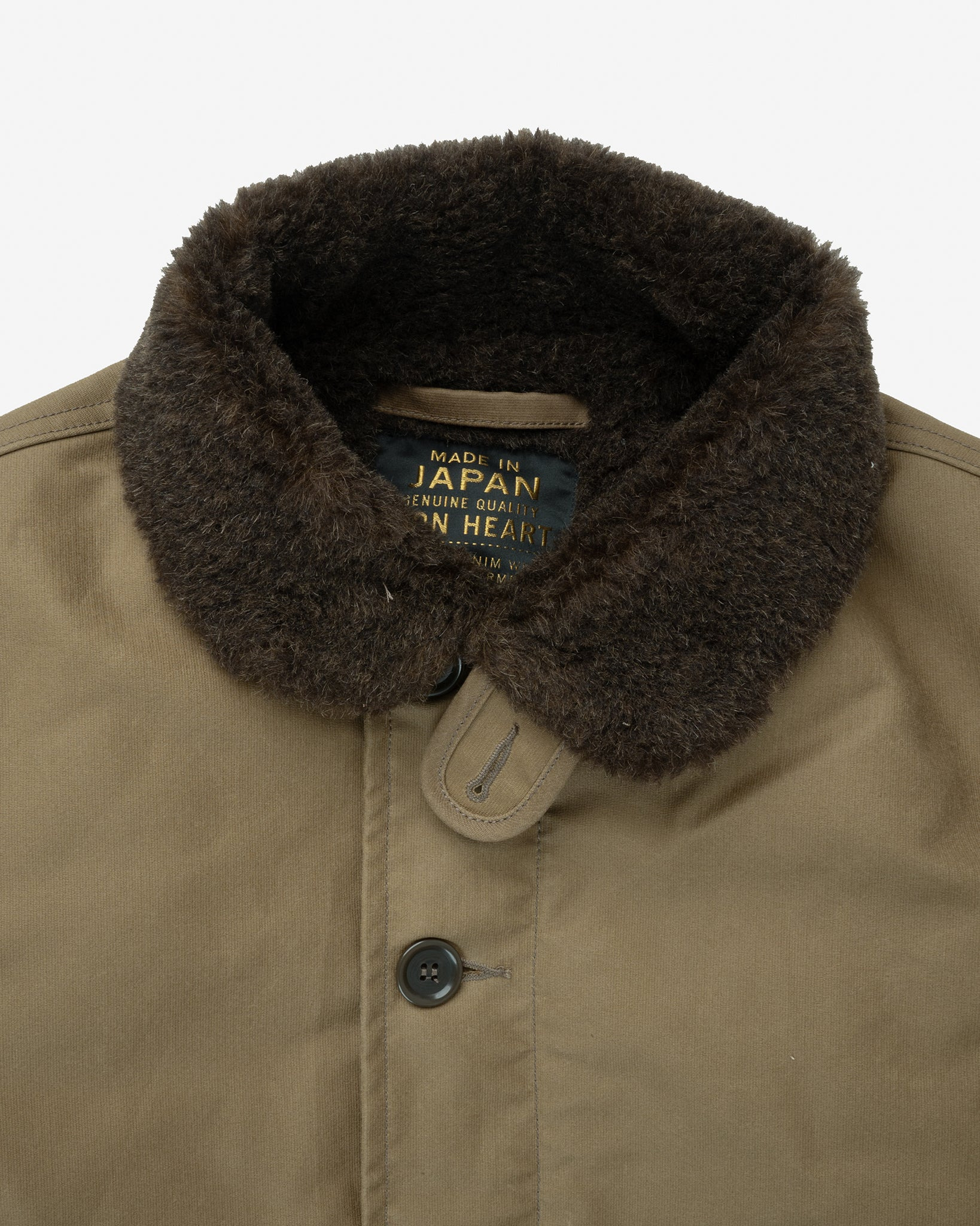 IHM-37-KHA Oiled Whipcord N1 Deck Jacket - Khaki - 8