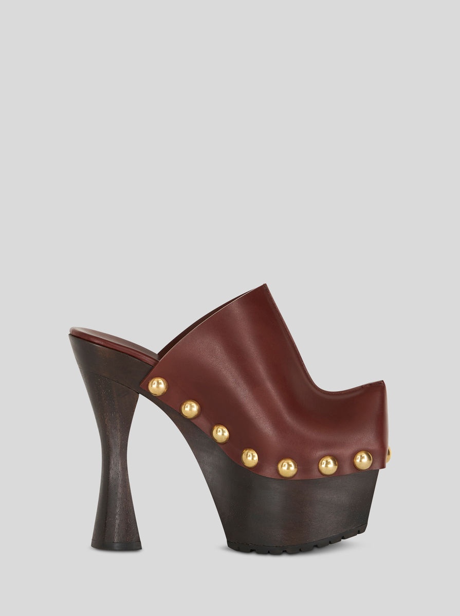 LEATHER CLOGS - 1