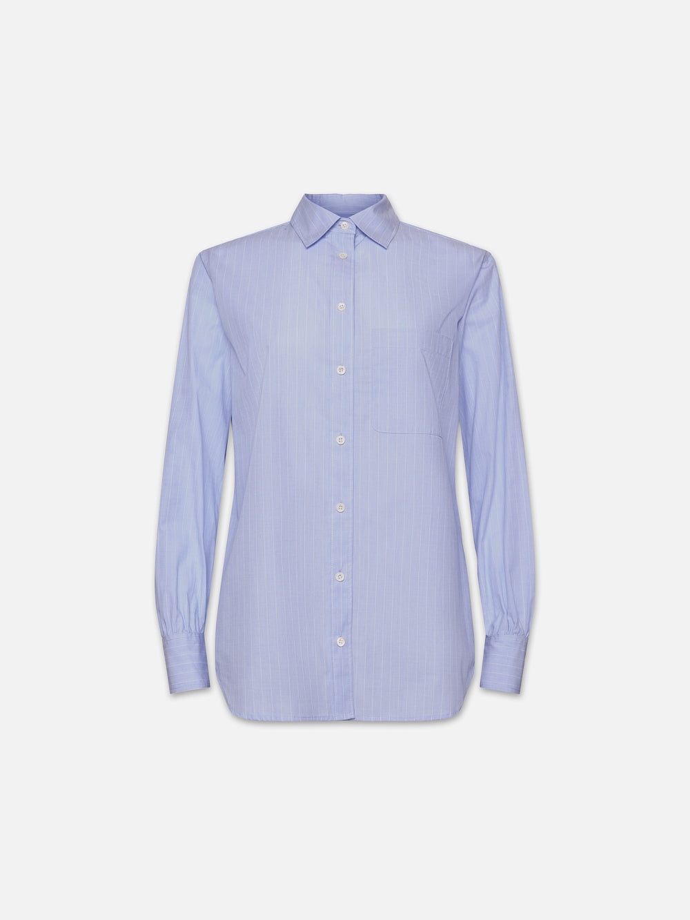 The Borrowed Pocket Shirt in Chambray Blue - 1