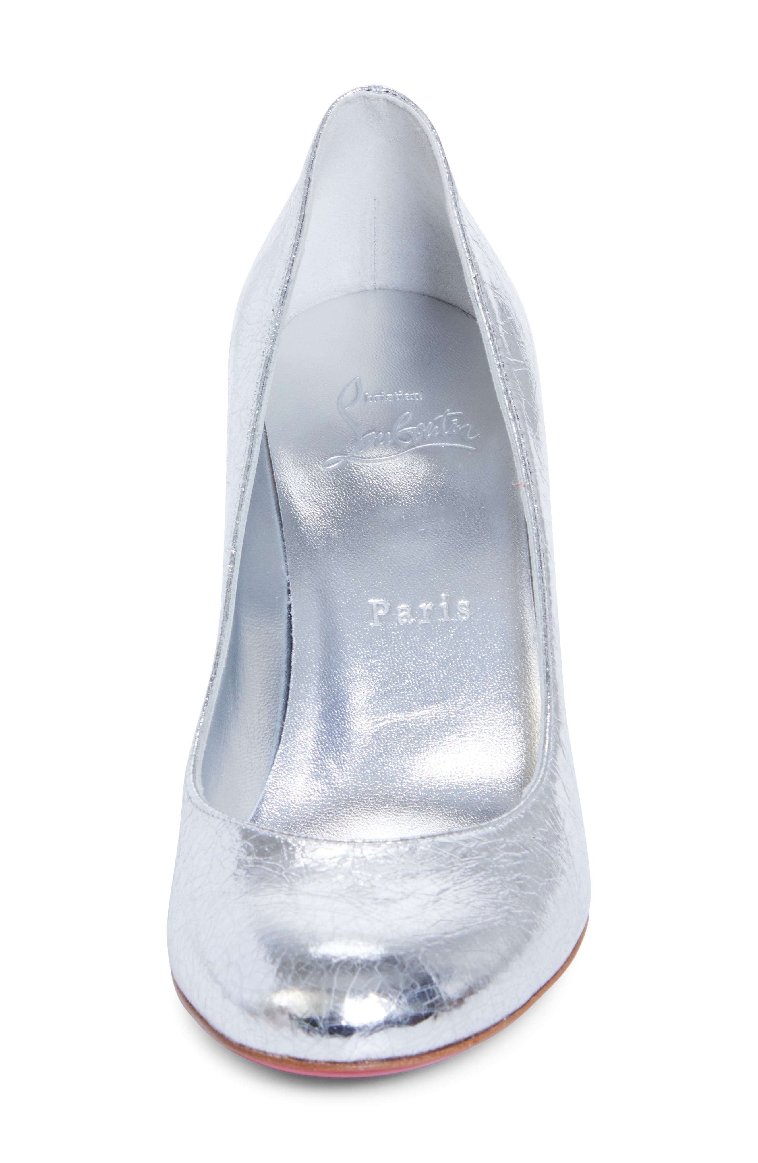 Christian Louboutin Miss Sab Pump in Silver/Lin Silver at Nordstrom - 4