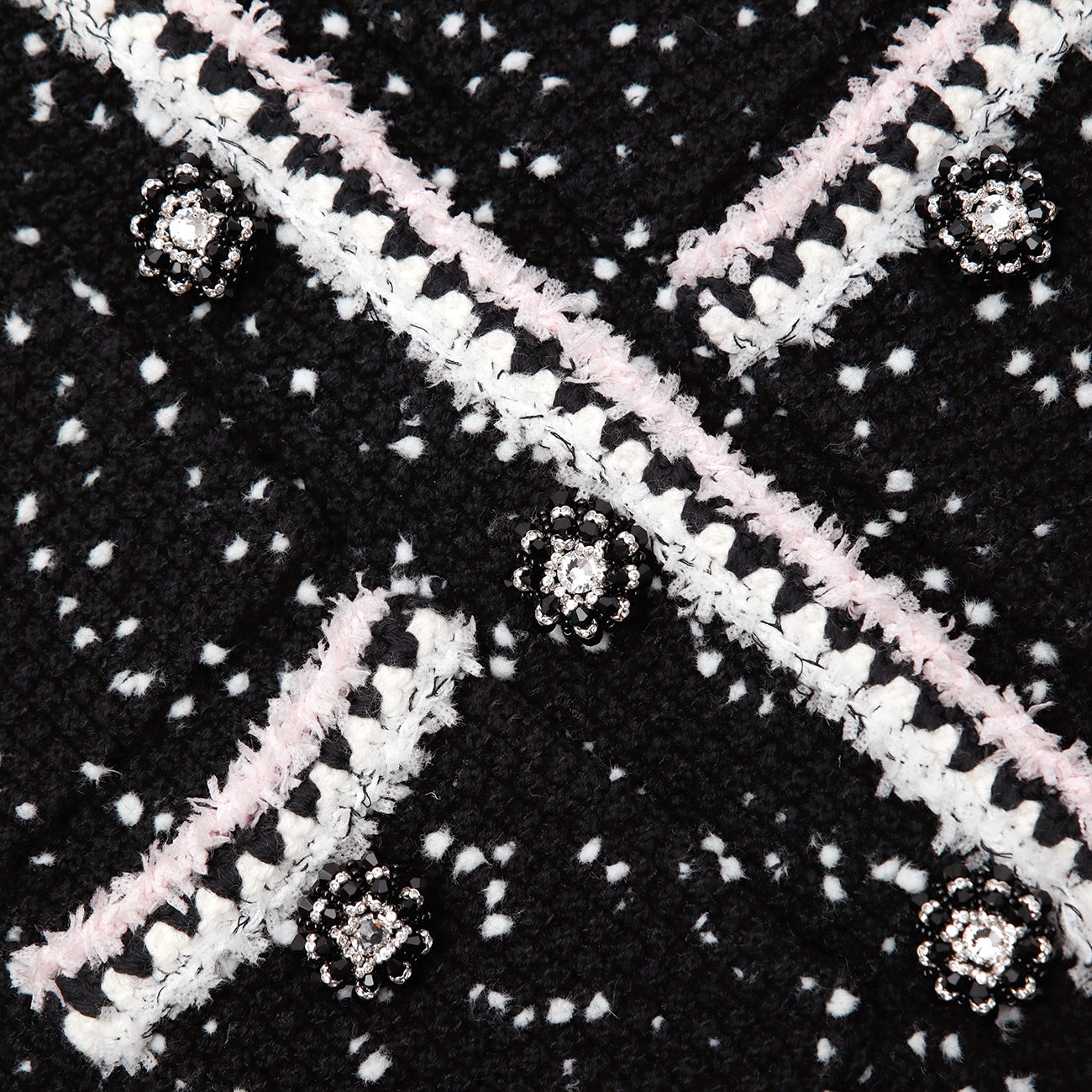 Black & White Knit Cardigan - 6