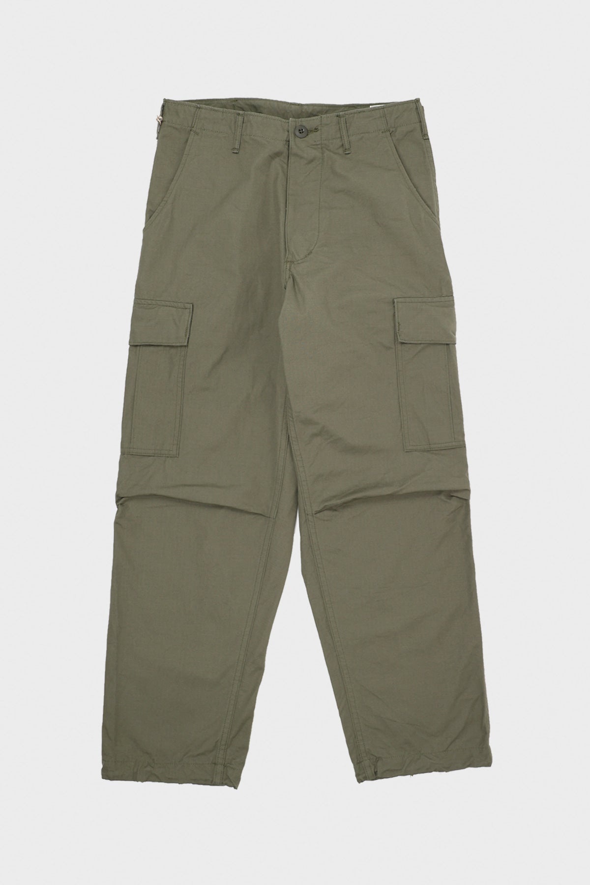 Vintage Fit 6 Pocket Cargo Pant - Olive Ripstop - 1