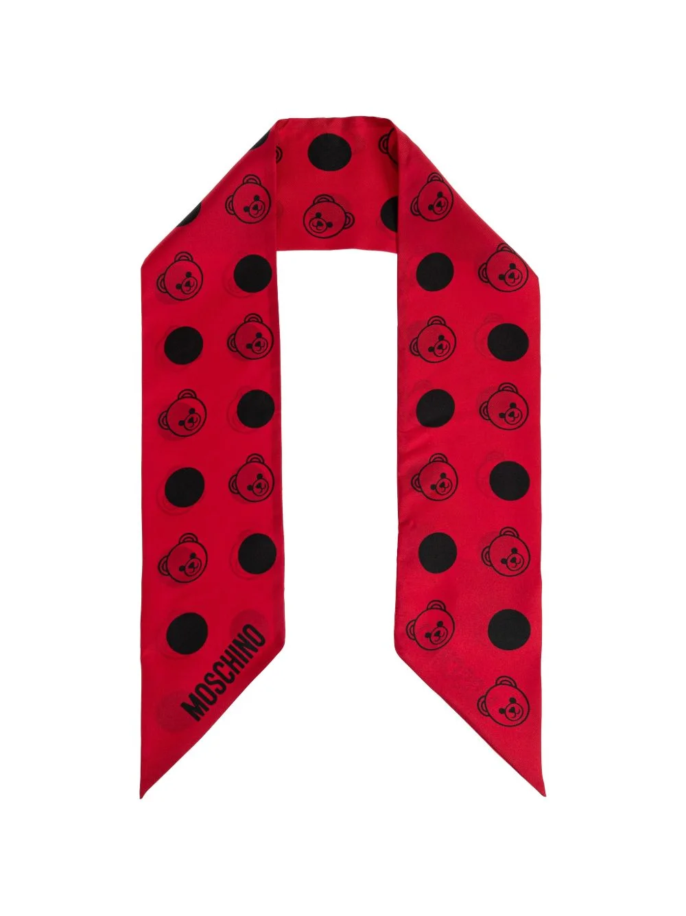 polka-dot teddy silk scarf - 1