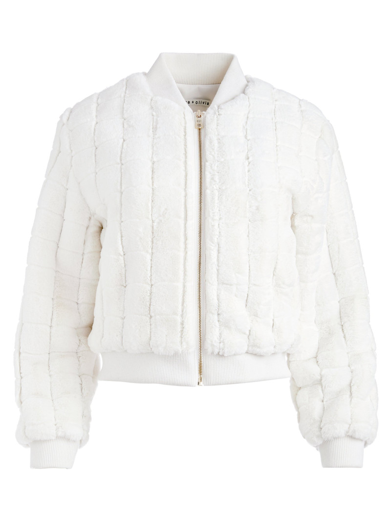 LATANYA FAUX FUR VARSITY JACKET 1