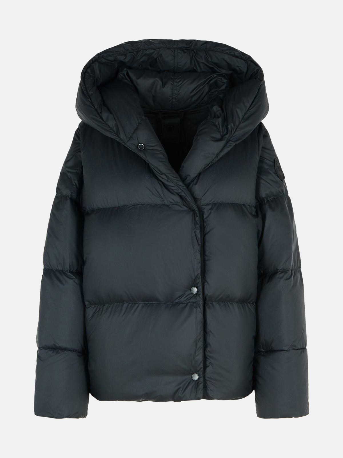 'RHODA' BLACK POLYAMIDE DOWN JACKET - 1