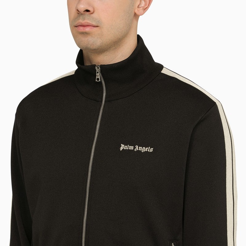 Palm Angels Sporty Sweatshirt Black With Zip Men - 4