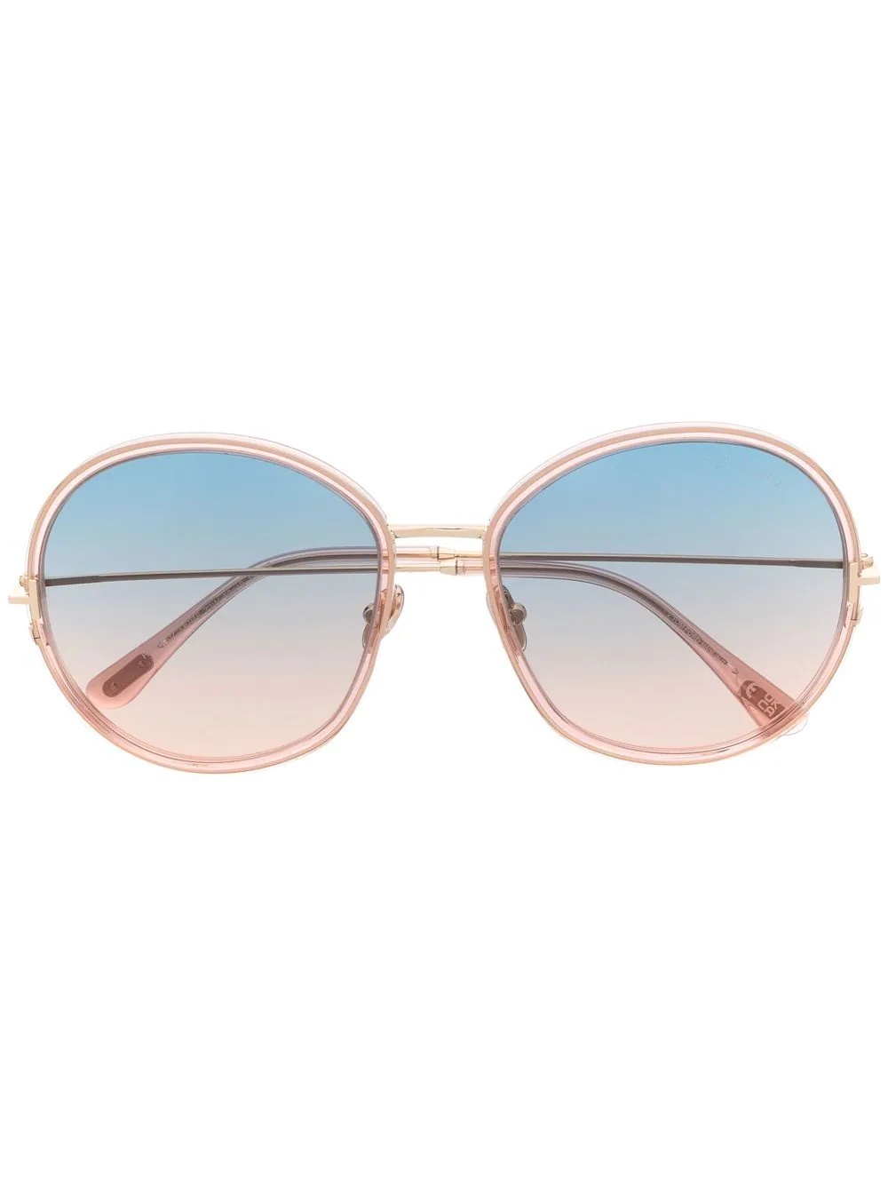 round gradient sunglasses - 1