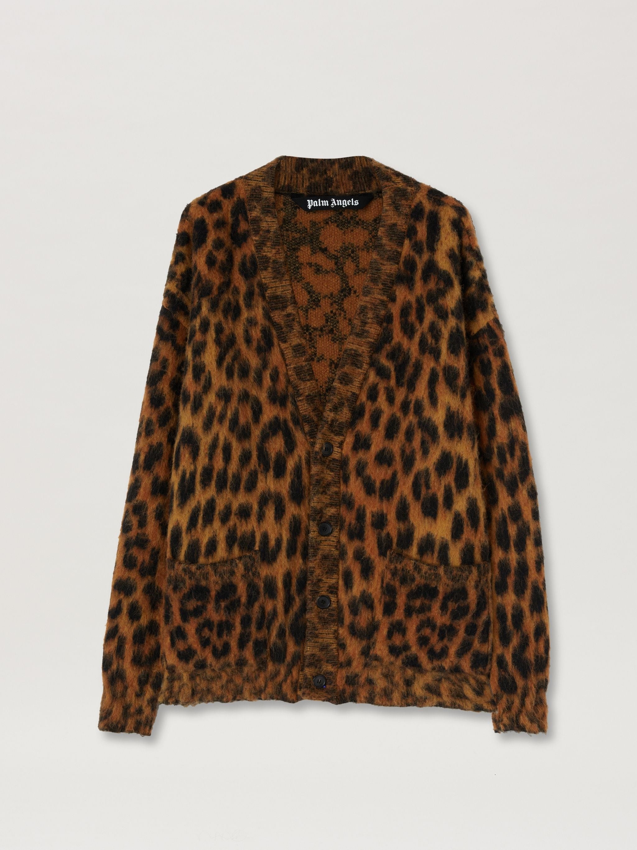 ANIMALIER BRUSHED CARDIGAN - 1