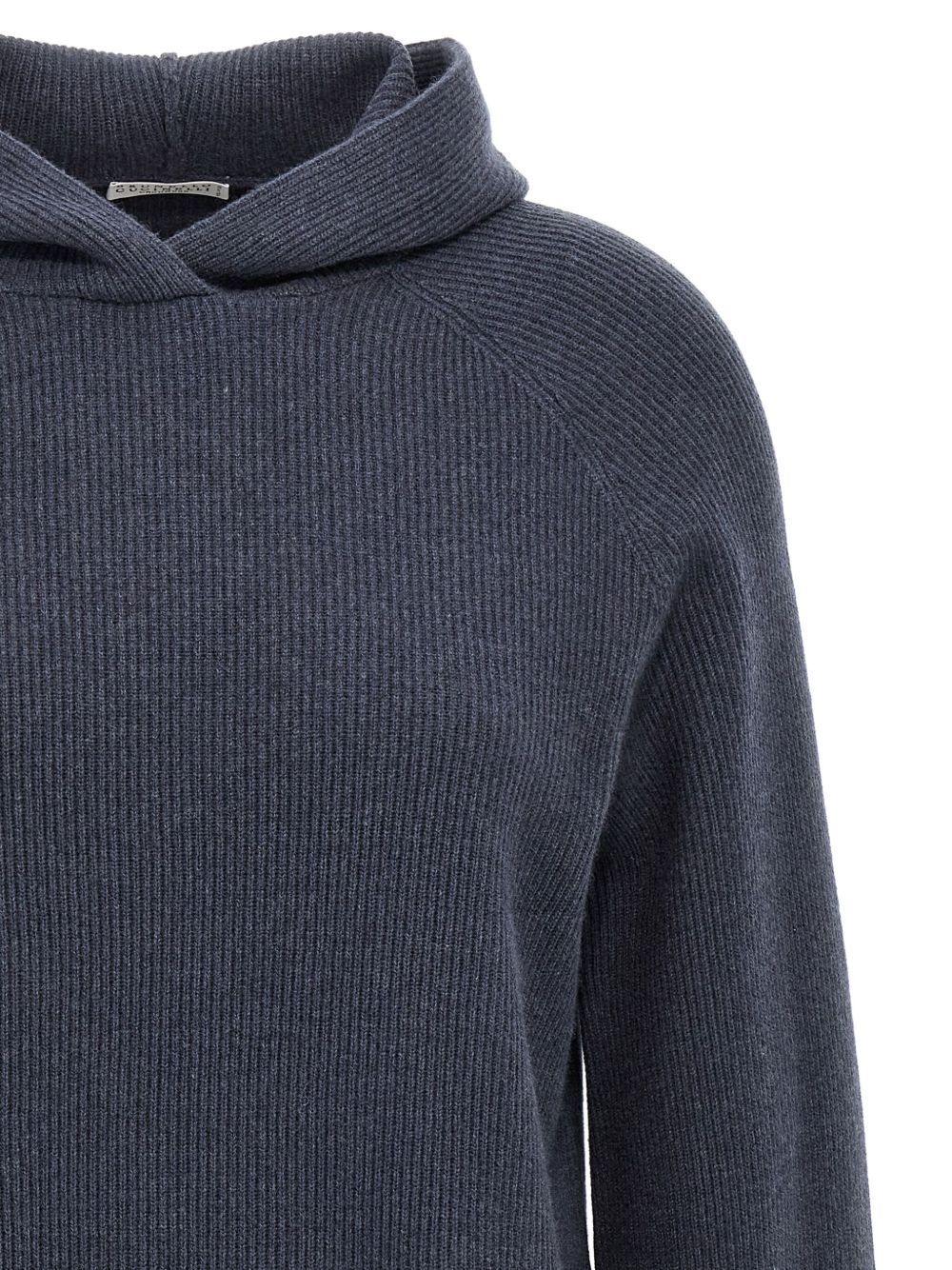 ribbed hooded sweater - 3