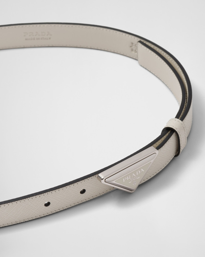 Saffiano leather belt 3