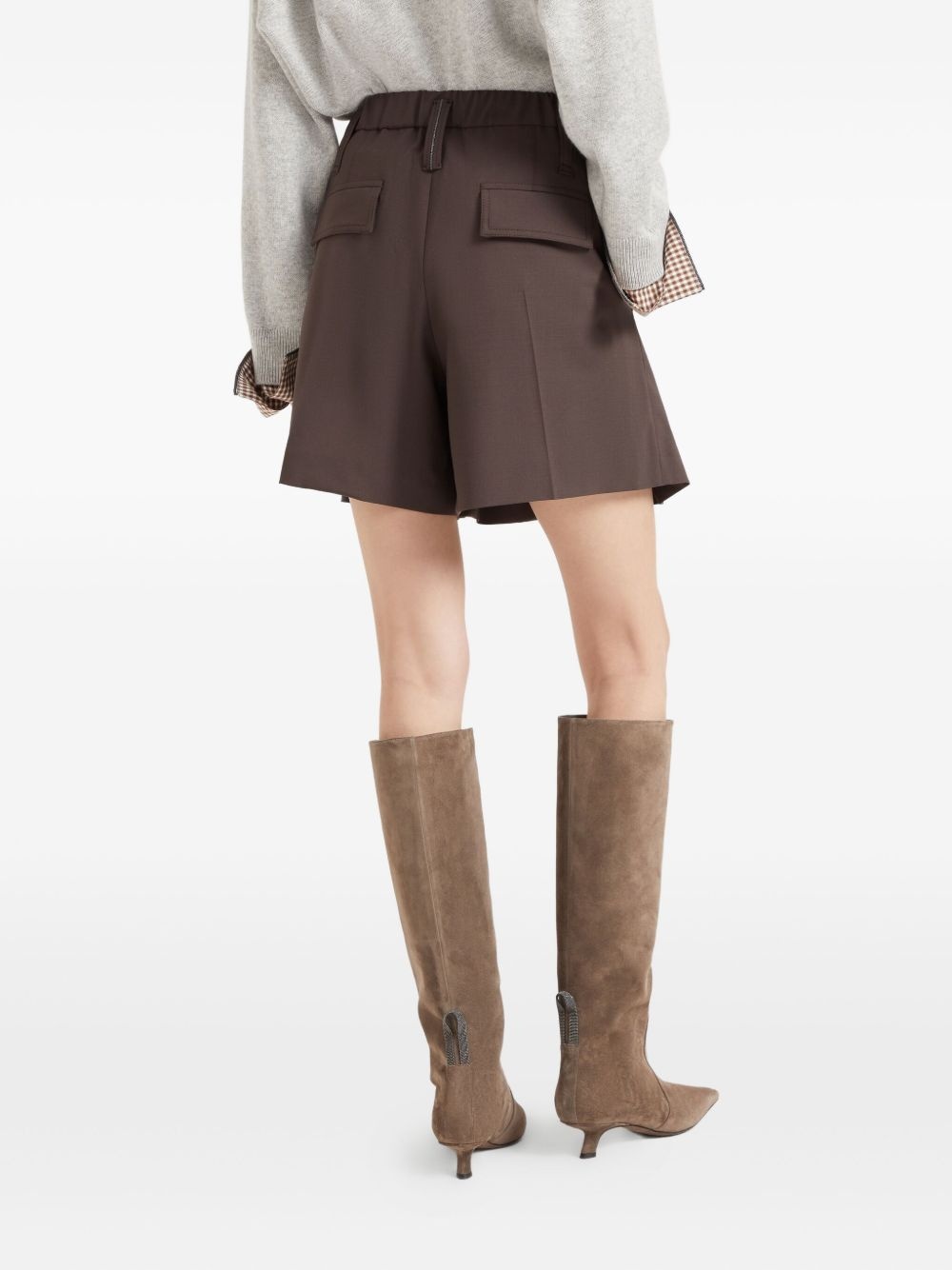 pleated shorts - 4