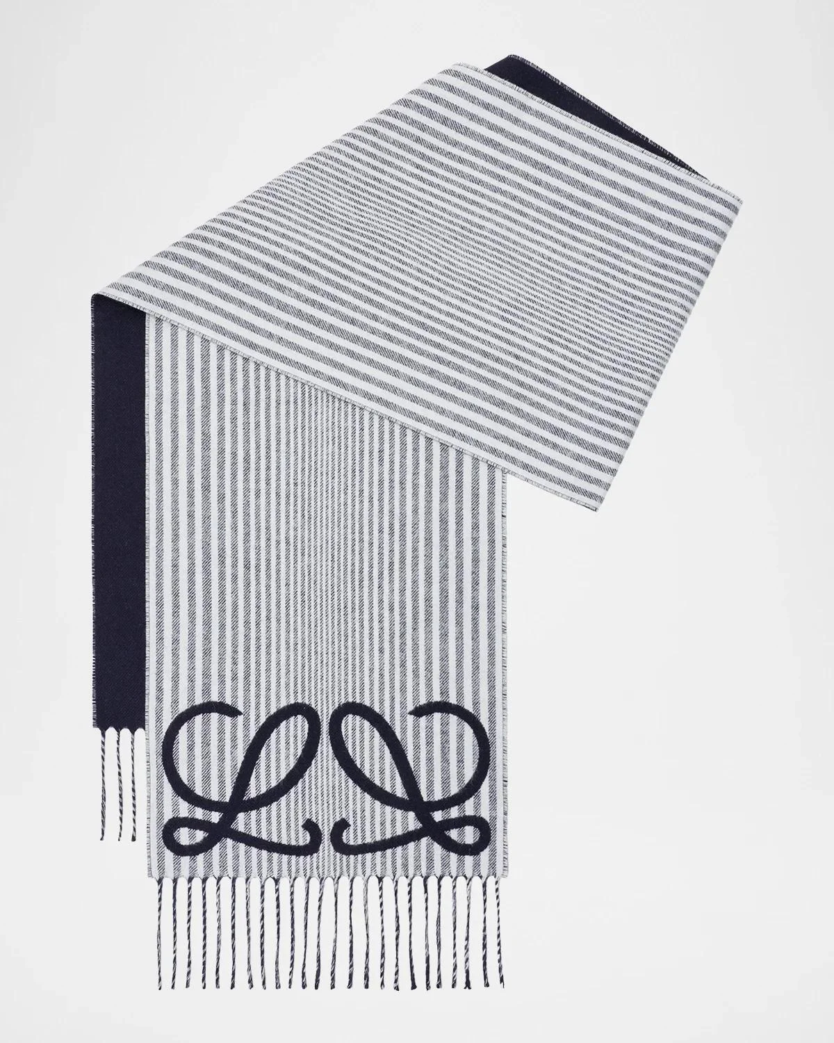 Men's Anagram Silk-Cashmere Scarf - 1