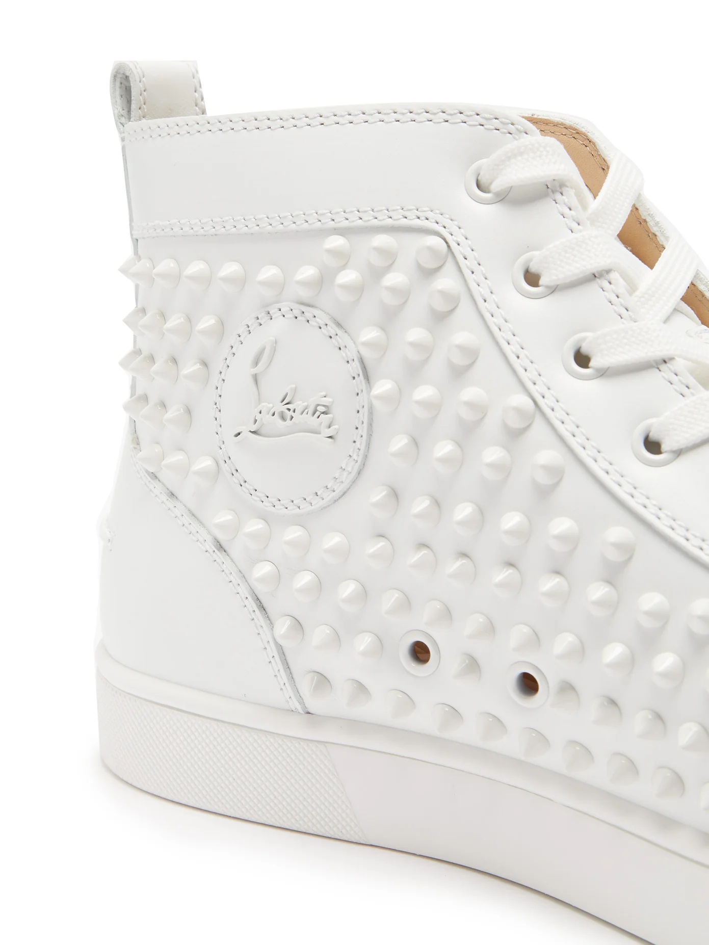 Louis spiked leather high-top trainers - 6