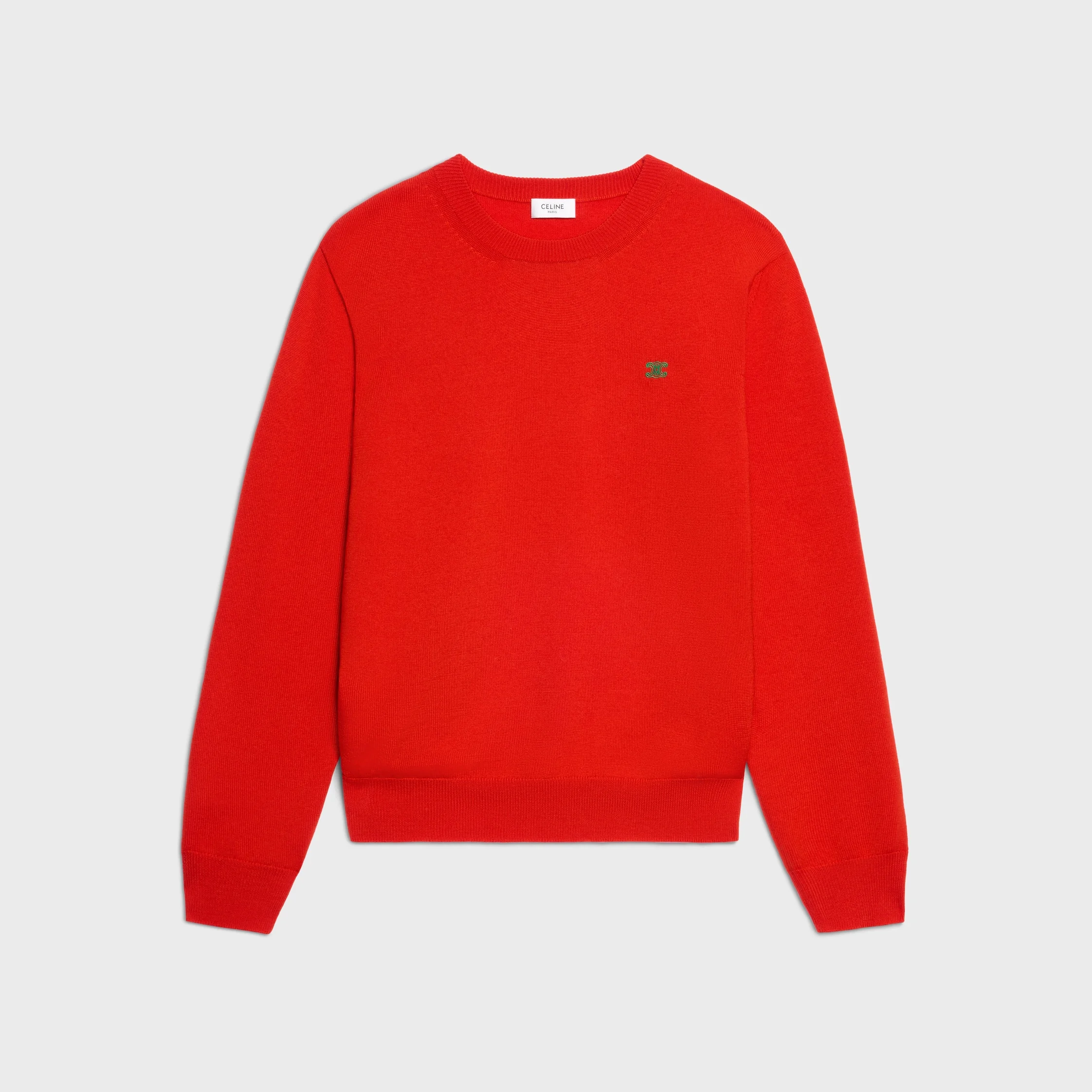 crewneck sweater IN fine wool - 1