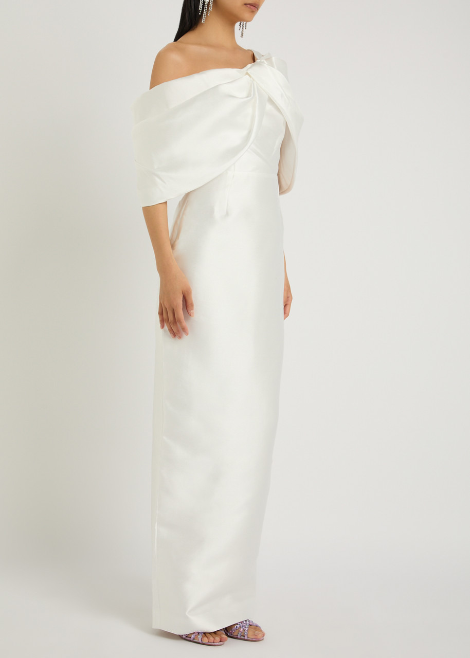 Solace London Davina One-shoulder Faille Gown - 2