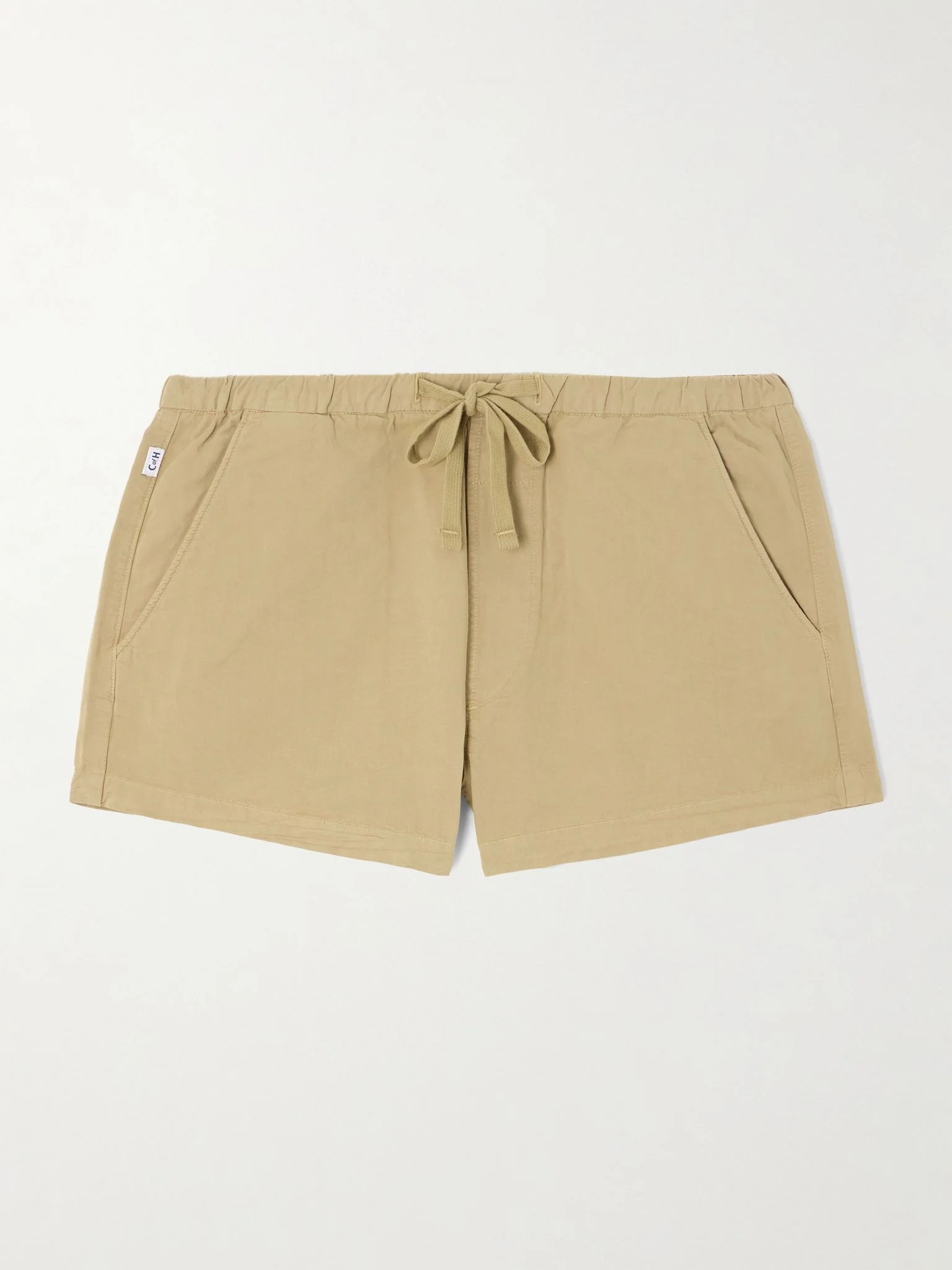 Este cotton and linen-blend shorts Beige - 1