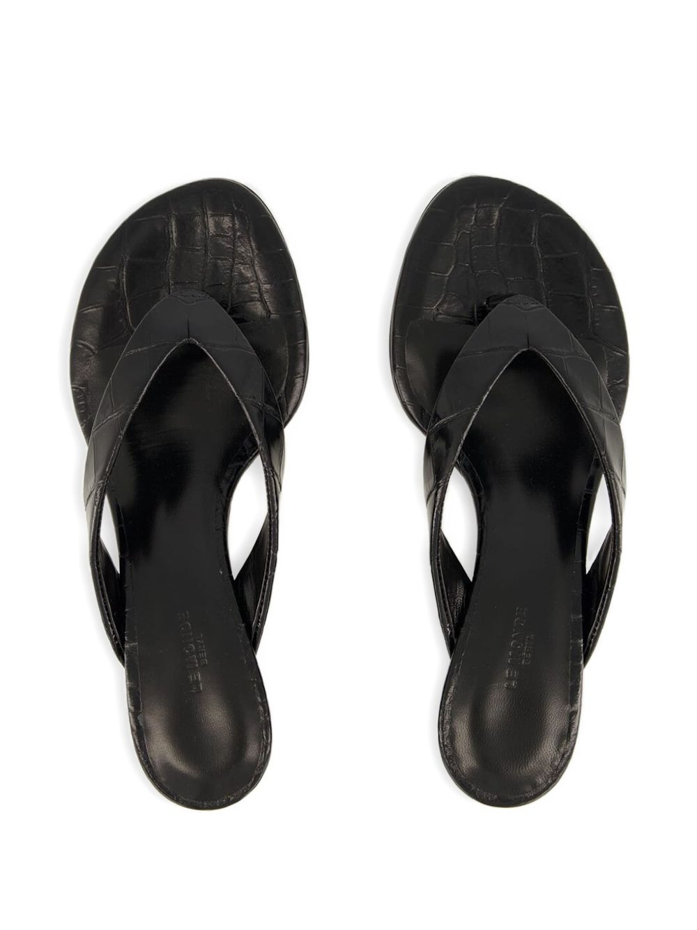 40mm micro wedge thong sandals - 4
