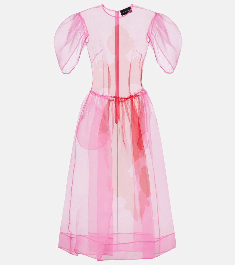 Printed organza midi dress 1