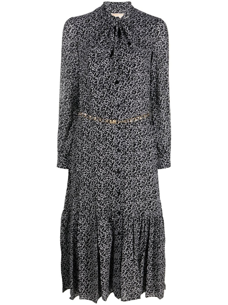 abstract-print midi shirt dress 1
