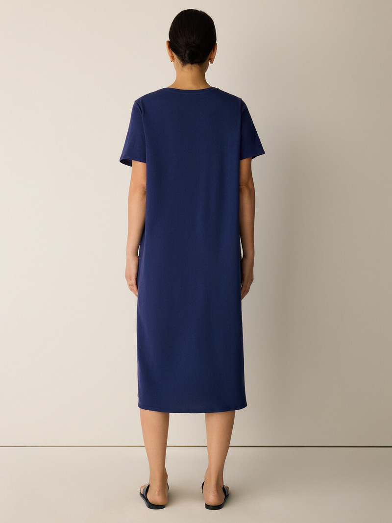 Cozy Organic Cotton Slub Tee Dress 4