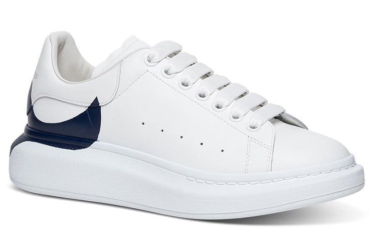 Alexander McQueen Oversized Sneaker 'White Navy Heel' 645863WHZ4L9098 - 3