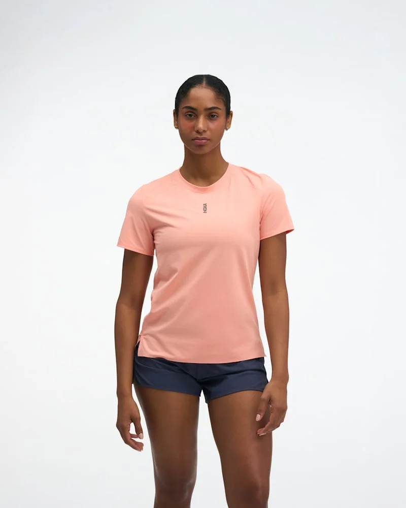 Women's EveryRun Short Sleeve Shirt in Sunstone - 1