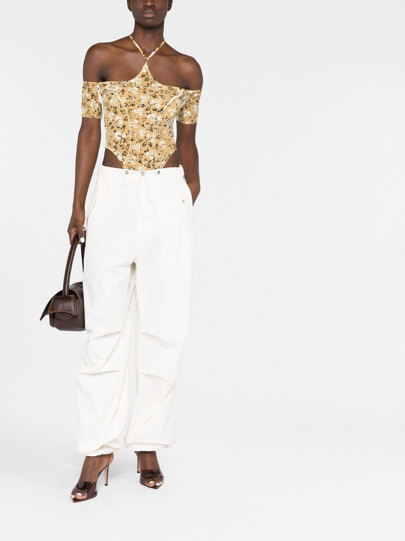 KNWLS floral-print halterneck body outlook