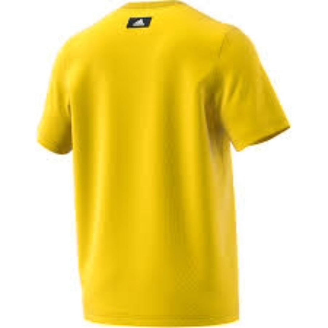 adidas Sportswear Logo T-Shirt 'Yellow Black' GP9505 - 2