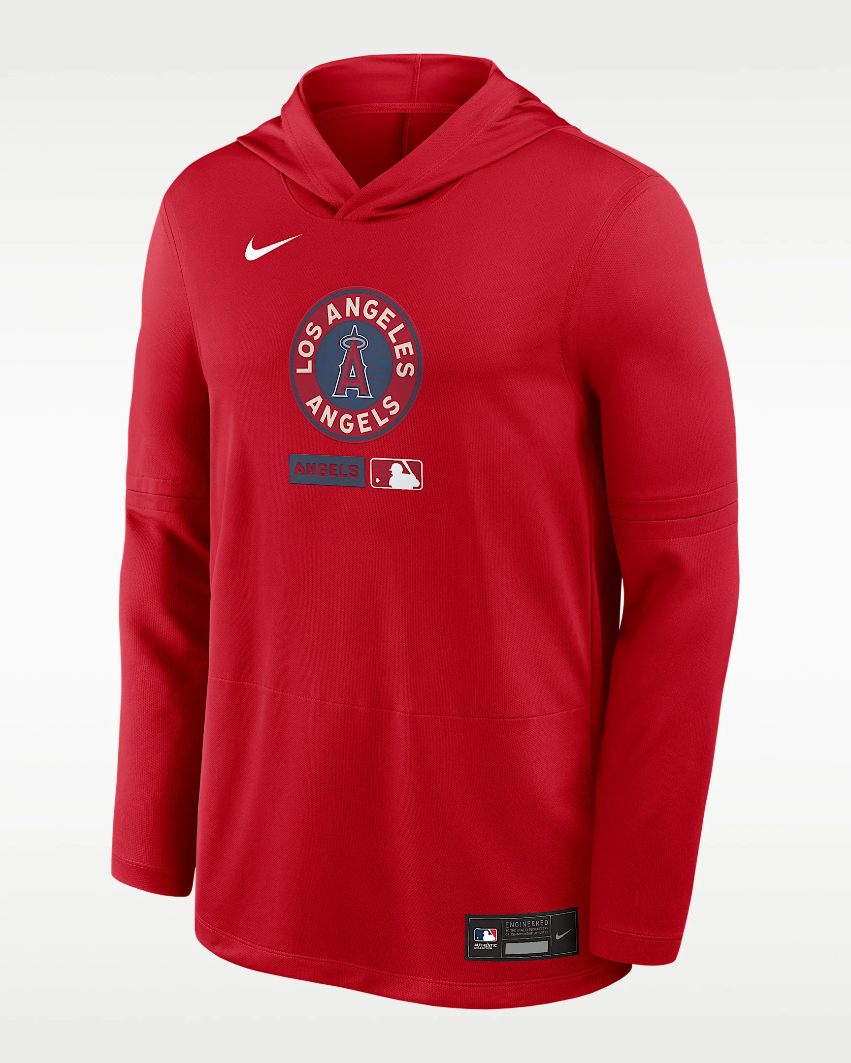 Los Angeles Angels City Connect Men's Nike Dri-FIT MLB Long-Sleeve Hooded Top - 1