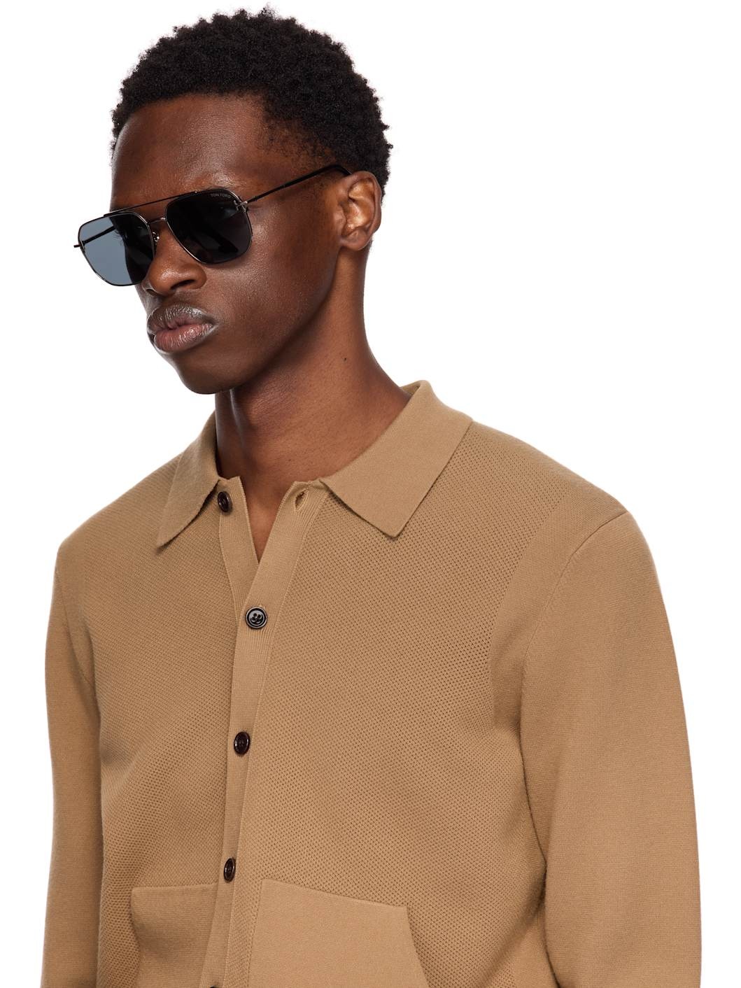 Gunmetal Aviator Sunglasses - 4