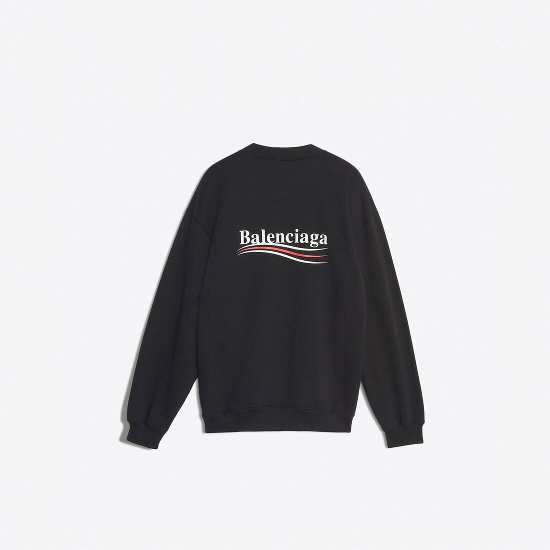 Men's Balenciaga Print Sweatshirt in Black - 2