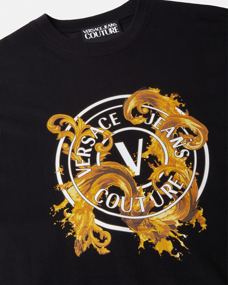 VERSACE JEANS COUTURE Printed Cotton-Jersey T-Shirt outlook